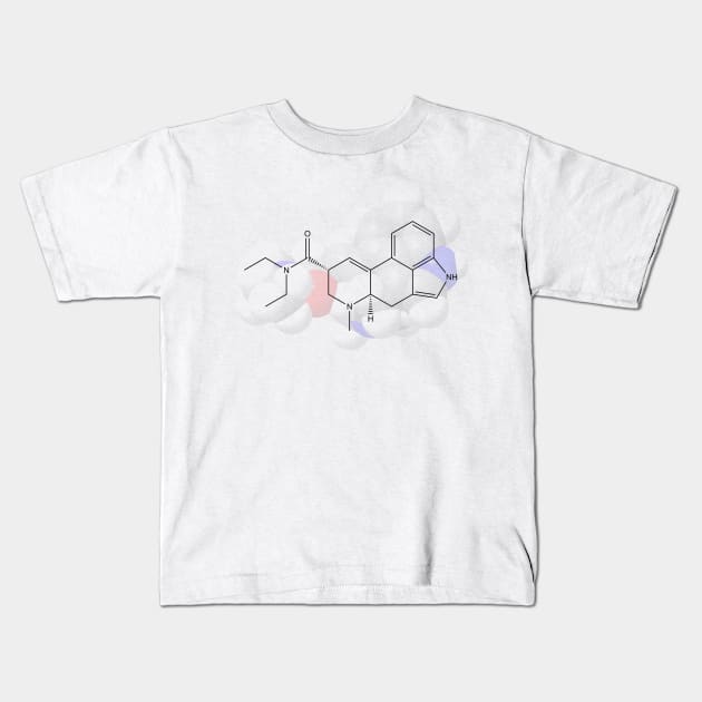 LSD Molecule Chemistry Kids T-Shirt by ChemECool
